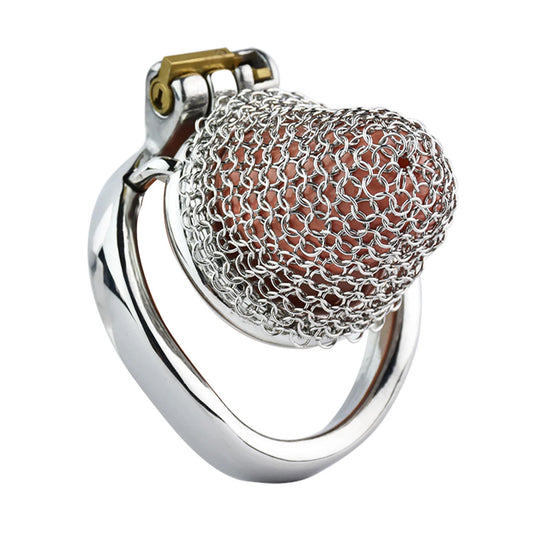 Extra Small Mesh Net Chain Mail Metal Chastity Cage Device