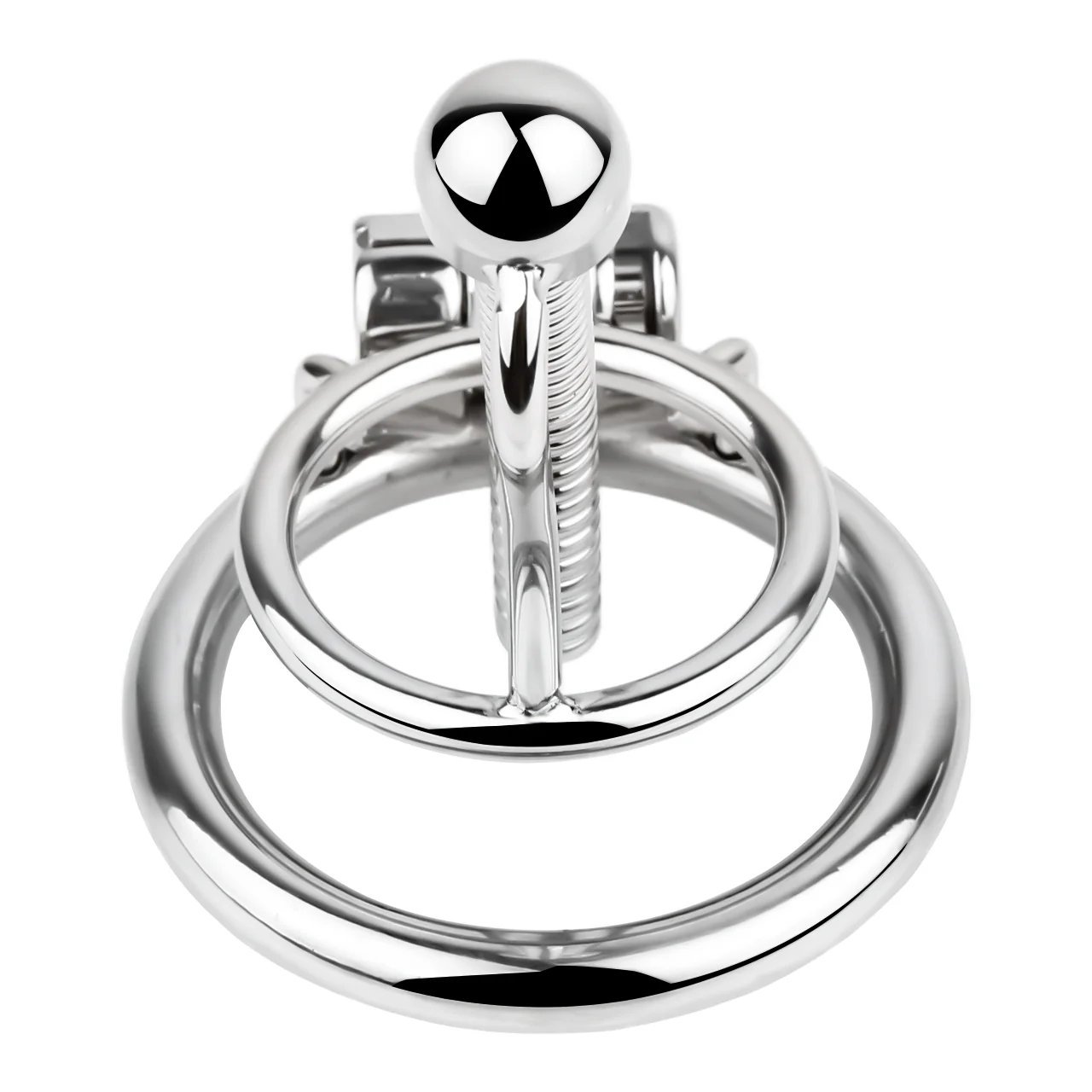 Stainless Steel Urethral Catheter Design Chastity Cage