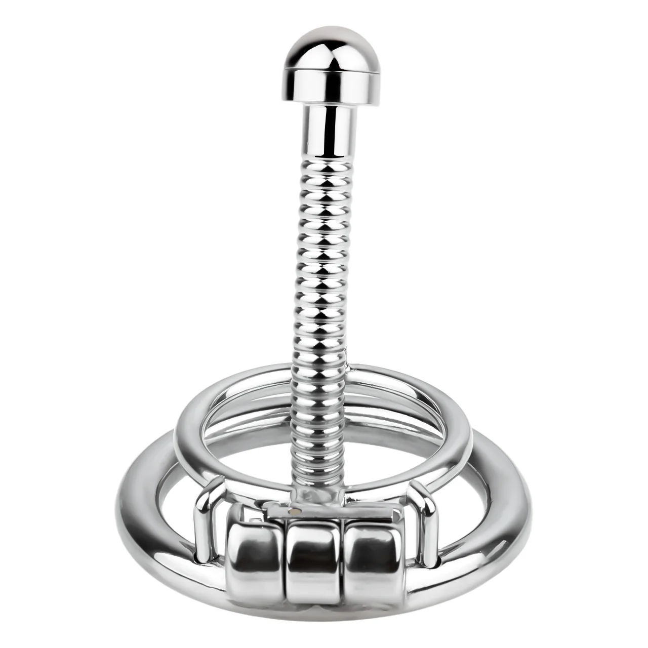 Stainless Steel Urethral Catheter Design Chastity Cage