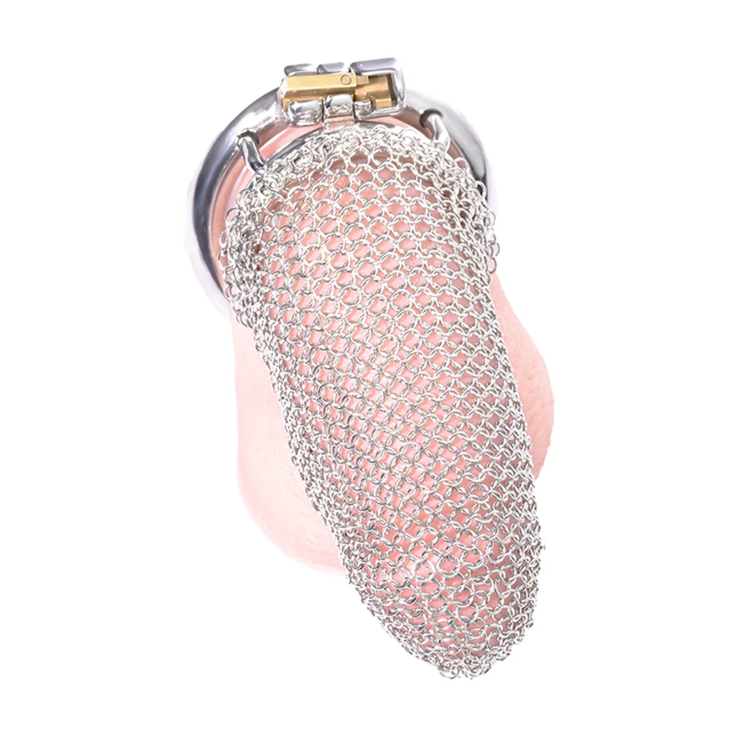 Extra Large Mesh Net Chain Mail Metal Chastity Cage Device