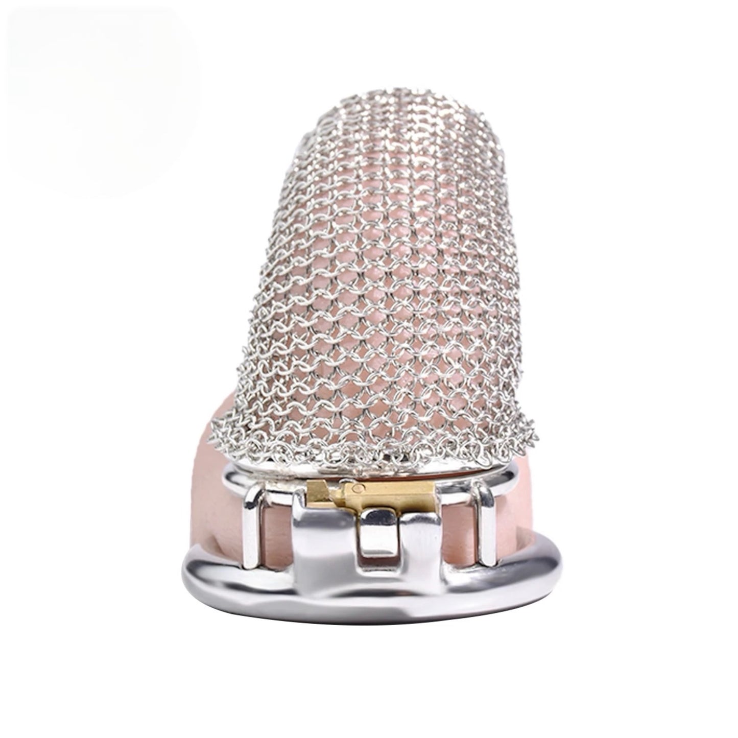 Large Mesh Net Chain Mail Metal Chastity Cage Device