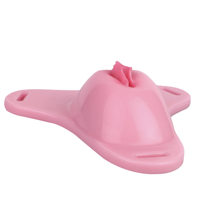 Pussy Shaped Silicone Vagina Chastity Cage Design 4