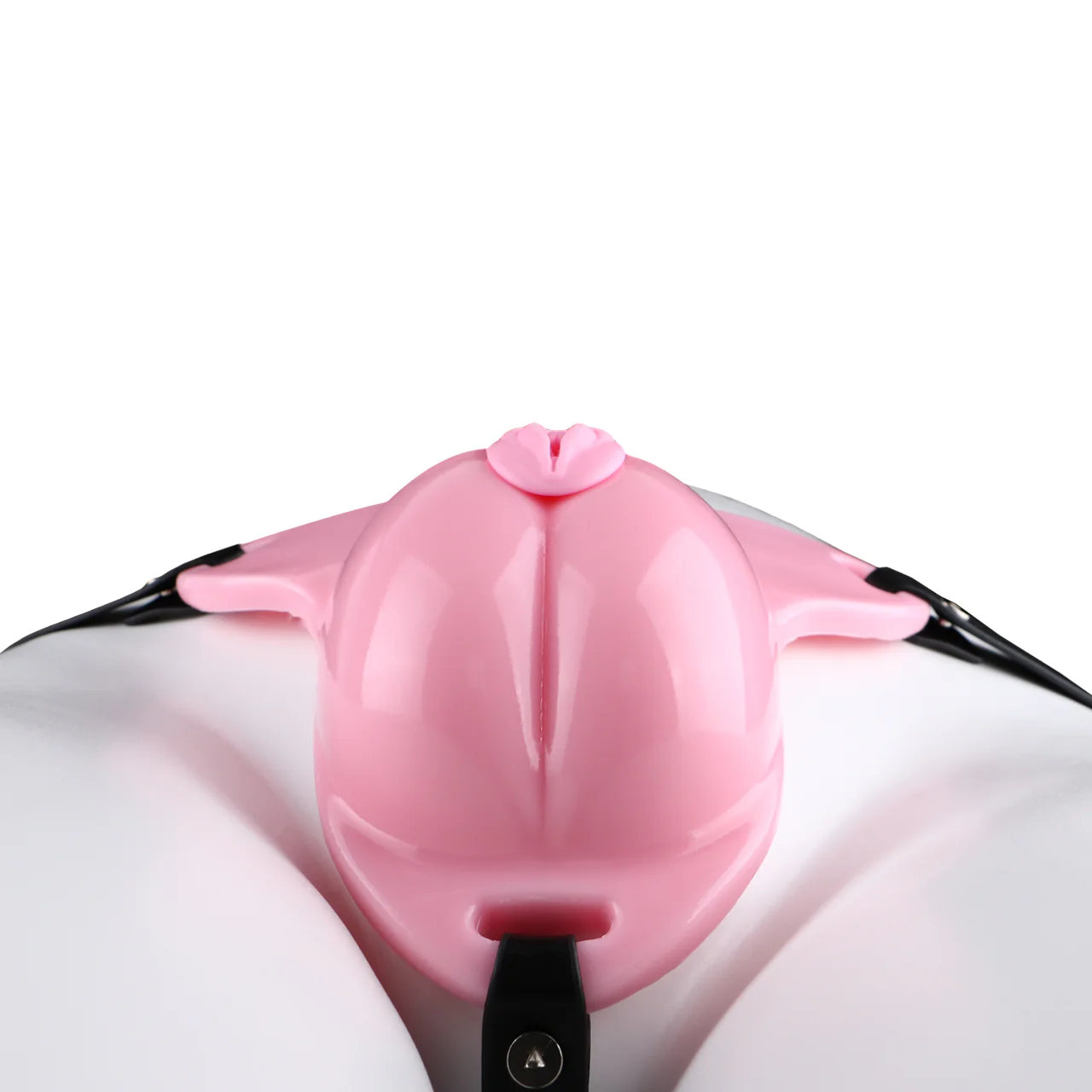 Pussy Shaped Silicone Vagina Chastity Cage Design 5