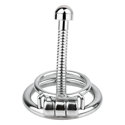 Stainless Steel Urethral Catheter Design Chastity Cage