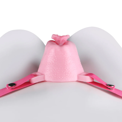Pussy Shaped Silicone Vagina Chastity Cage Design 2