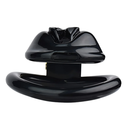 Pussy Shaped Sissy Logo Plastic Chastity Cage