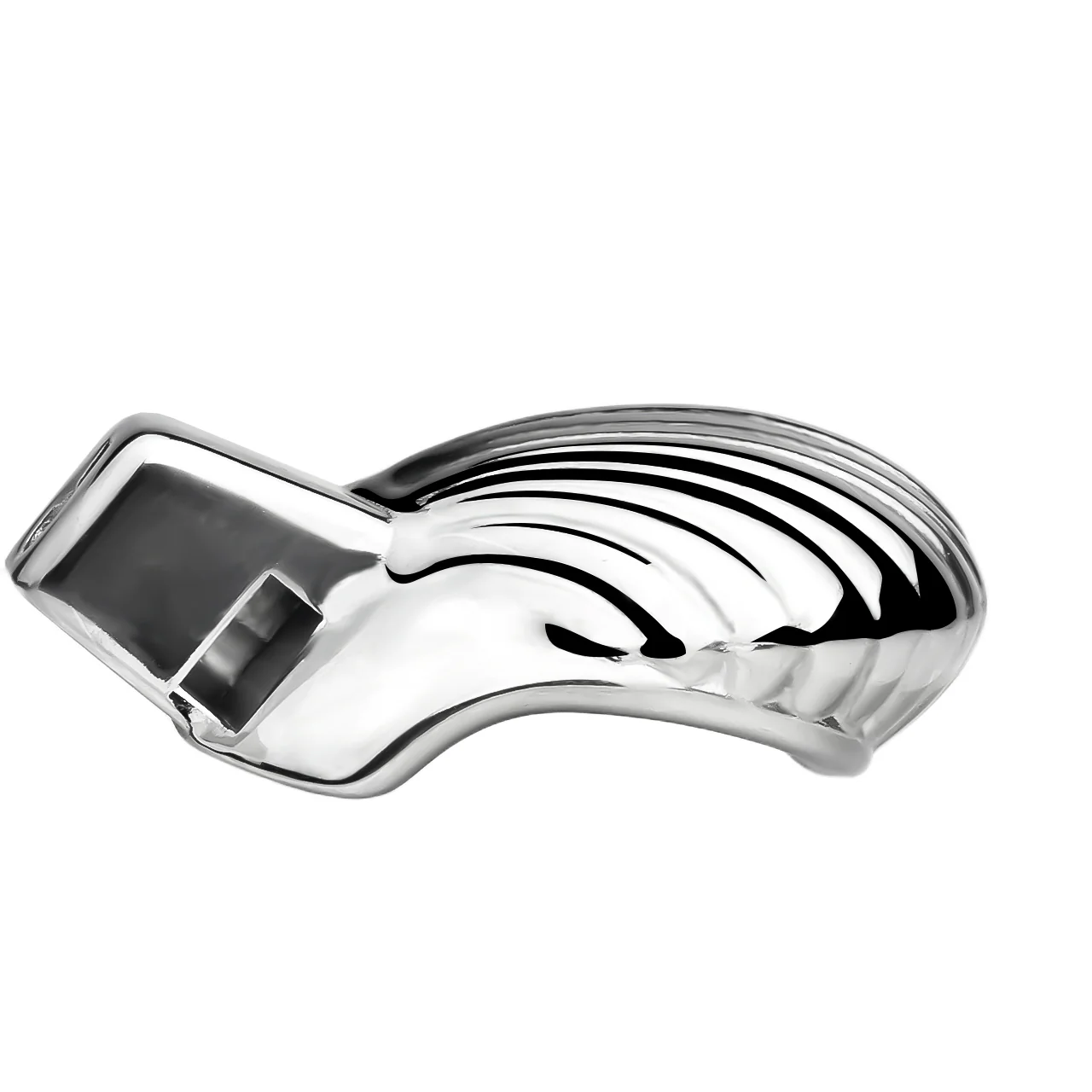 Metal Sea Shell Design Chastity Cage with Butt Plug