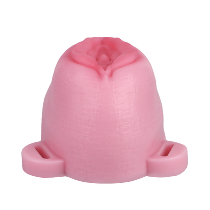 Pussy Shaped Silicone Vagina Chastity Cage Design 3
