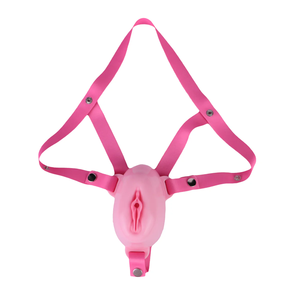 Pussy Shaped Silicone Vagina Chastity Cage Design 1