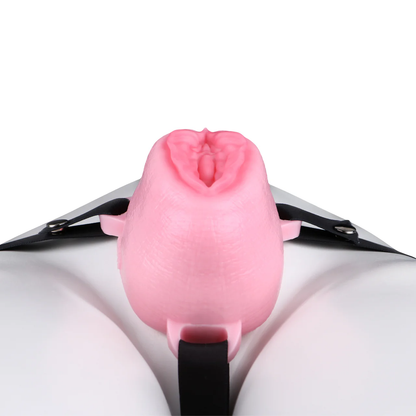 Pussy Shaped Silicone Vagina Chastity Cage Design 3