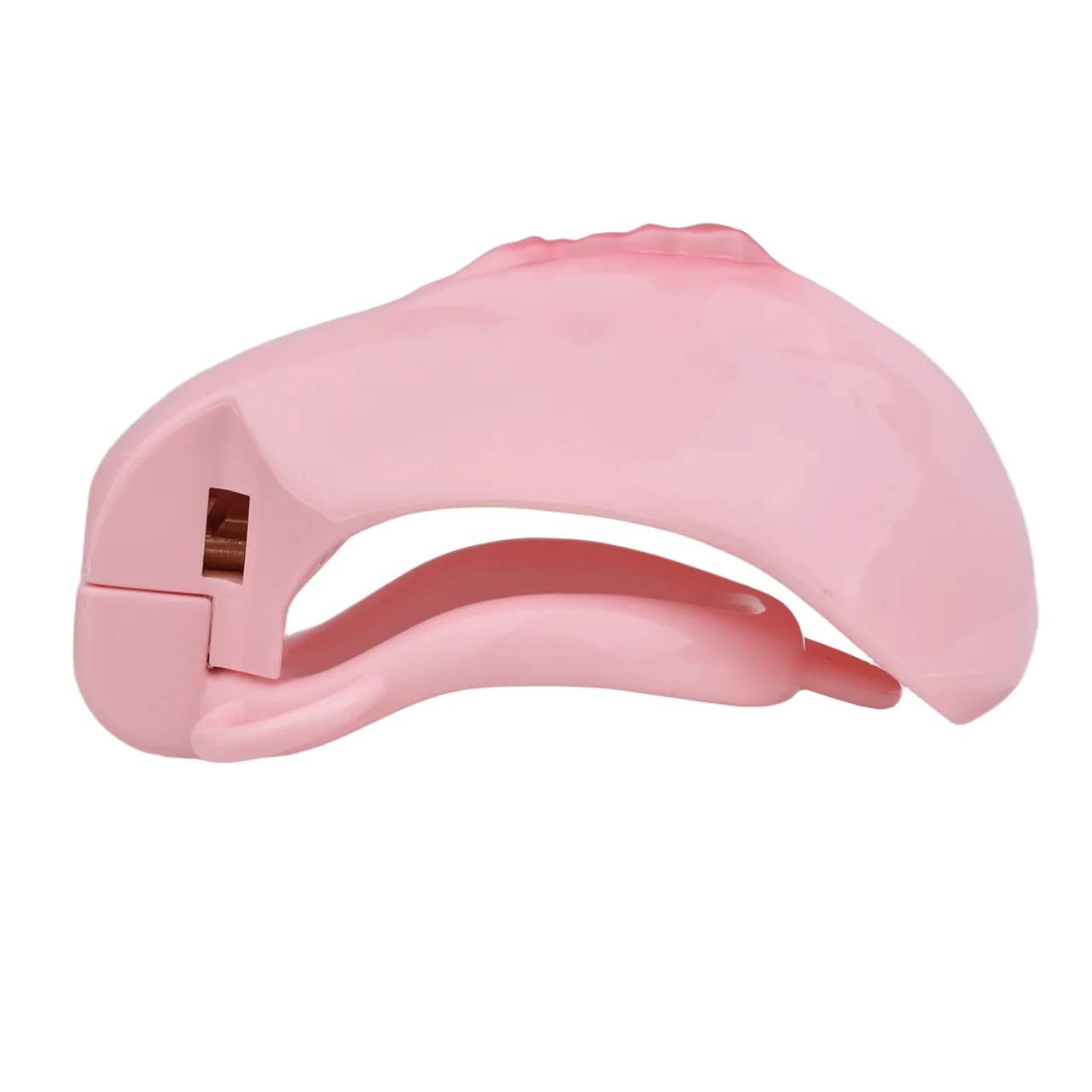 Plastic Vagina Design Chastity Cage with Butt Plug