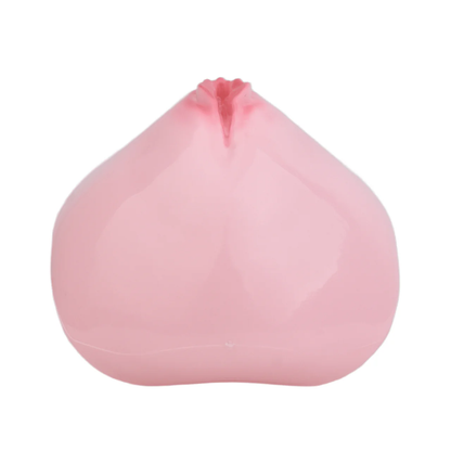Plastic Vagina Design Chastity Cage with Butt Plug