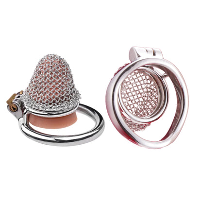 Extra Small Mesh Net Chain Mail Metal Chastity Cage Device