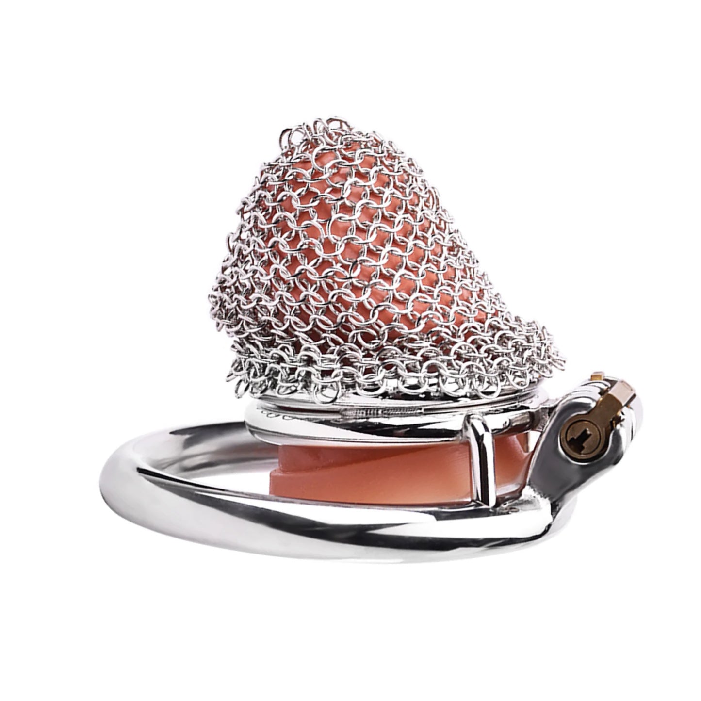 Small Mesh Net Chain Mail Metal Chastity Cage Device