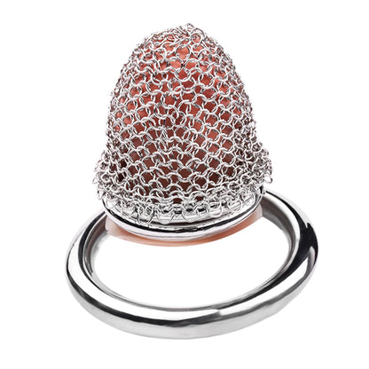Small Mesh Net Chain Mail Metal Chastity Cage Device