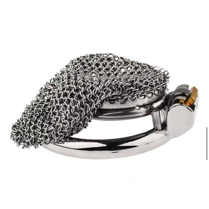 Medium Mesh Net Chain Mail Metal Chastity Cage Device