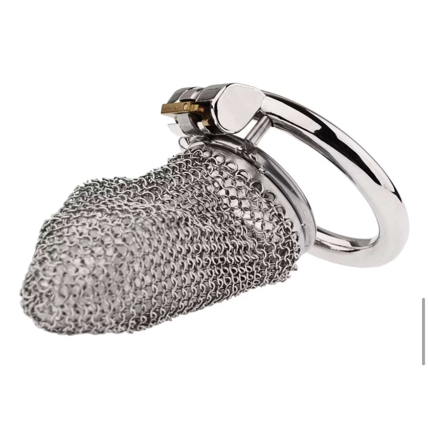 Medium Mesh Net Chain Mail Metal Chastity Cage Device