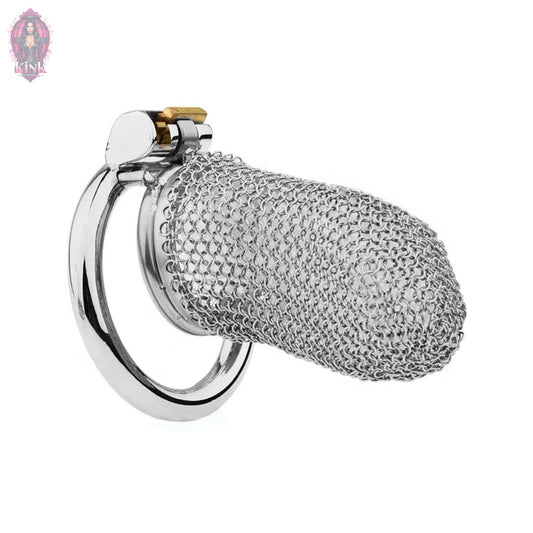 Medium Mesh Net Chain Mail Metal Chastity Cage Device