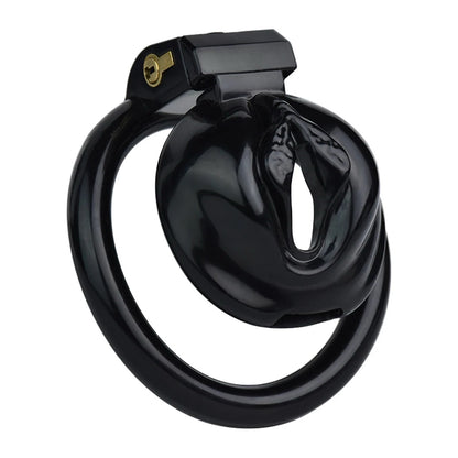 Pussy Shaped Sissy Logo Plastic Chastity Cage