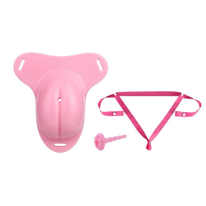 Pussy Shaped Silicone Vagina Chastity Cage Design 5