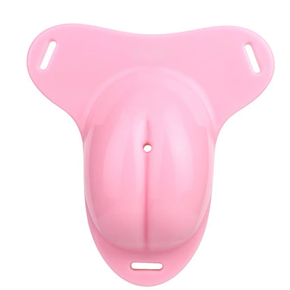 Pussy Shaped Silicone Vagina Chastity Cage Design 5