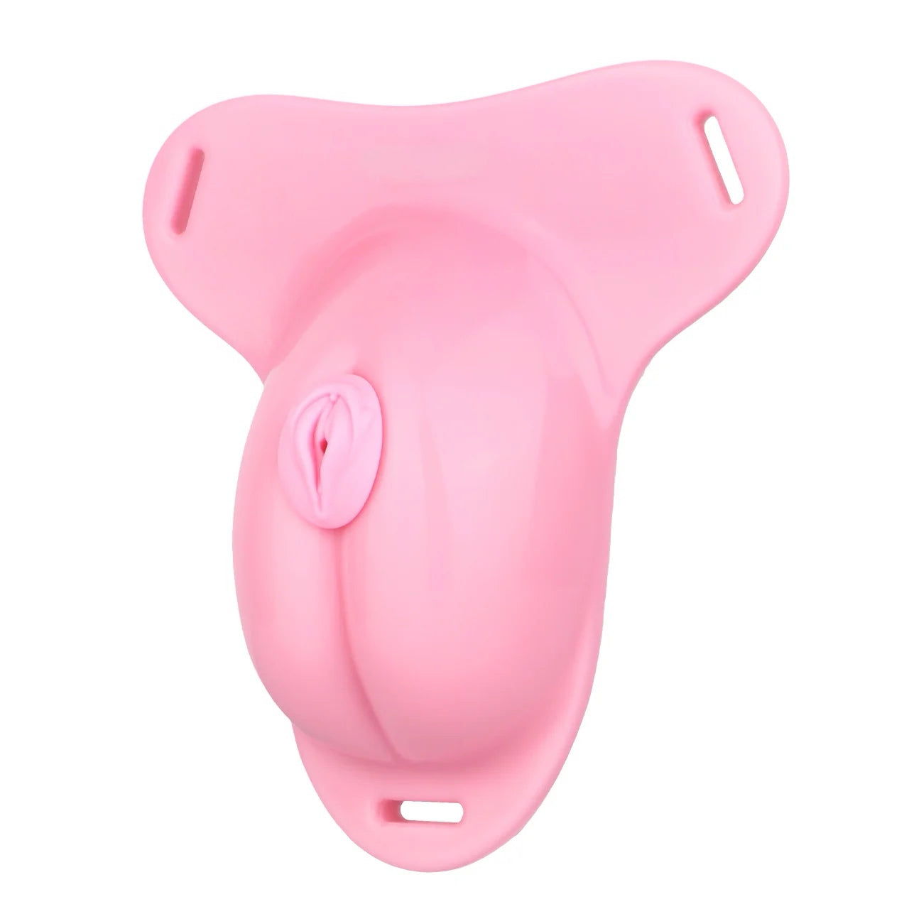 Pussy Shaped Silicone Vagina Chastity Cage Design 5