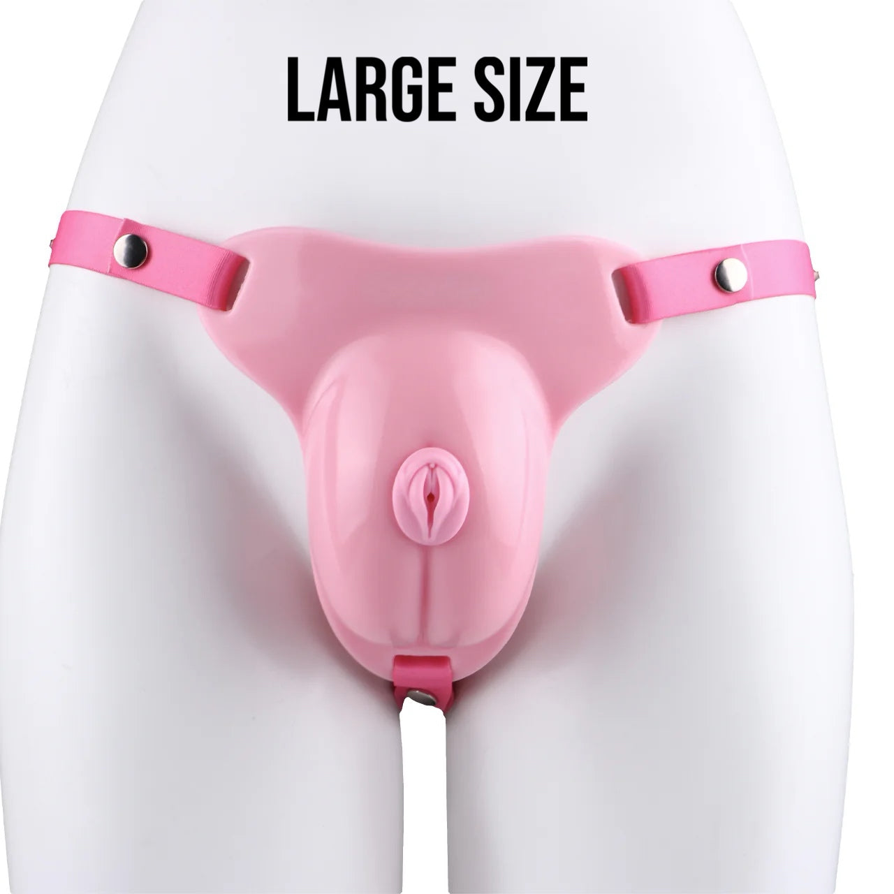Pussy Shaped Silicone Vagina Chastity Cage Design 5