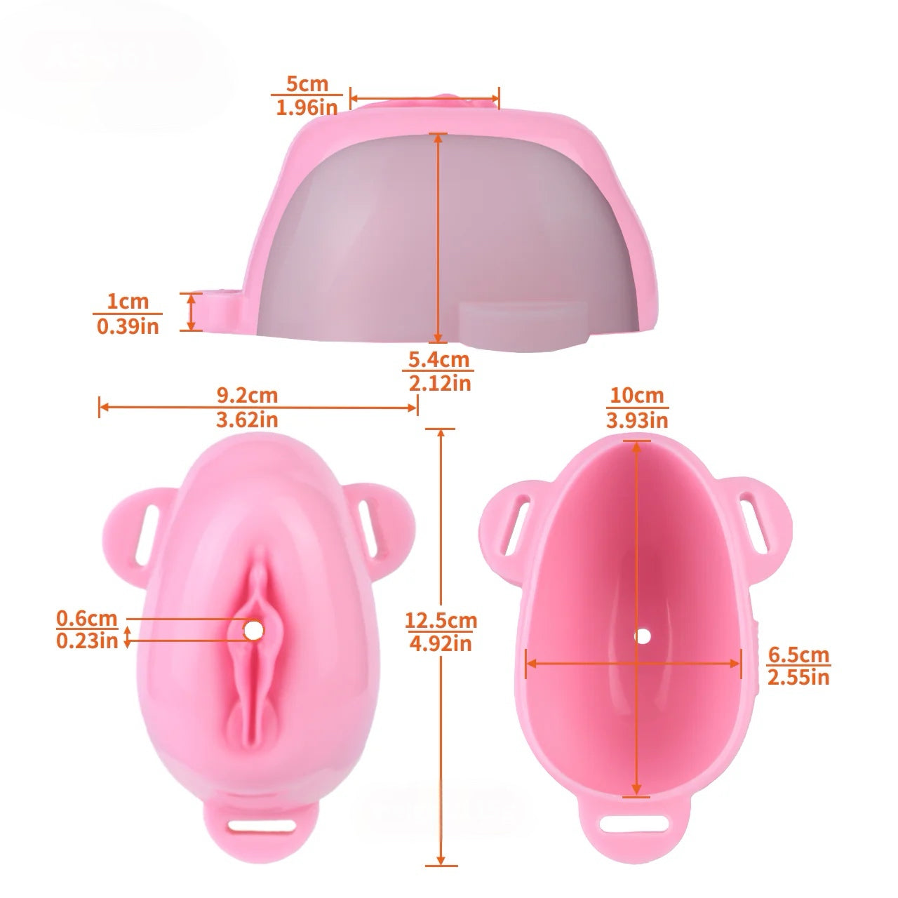 Pussy Shaped Silicone Vagina Chastity Cage Design 1
