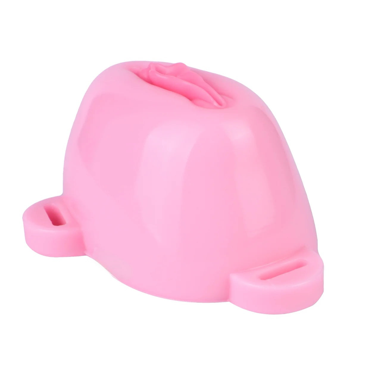 Pussy Shaped Silicone Vagina Chastity Cage Design 1