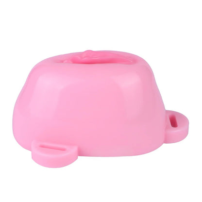 Pussy Shaped Silicone Vagina Chastity Cage Design 1