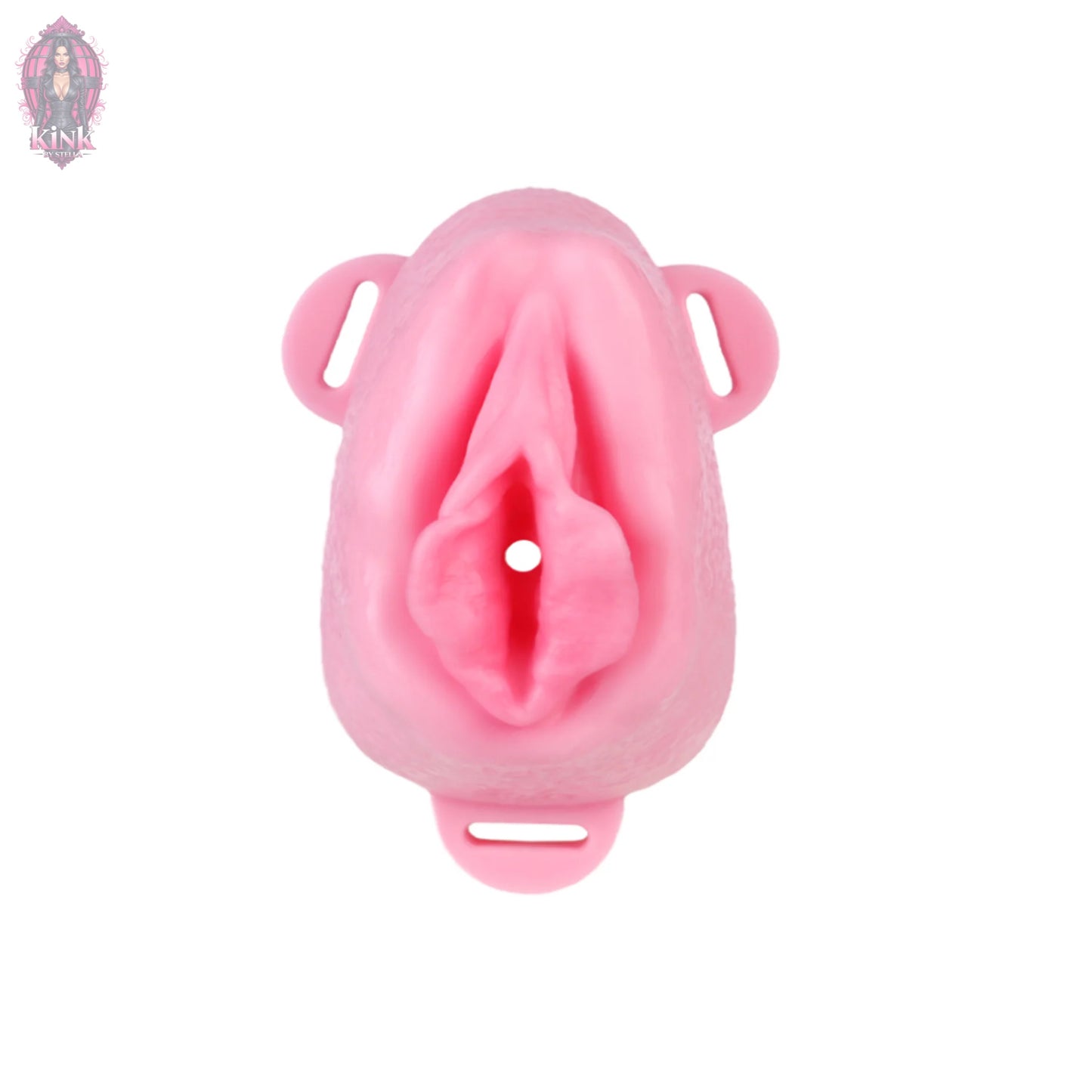 Pussy Shaped Silicone Vagina Chastity Cage Design 2