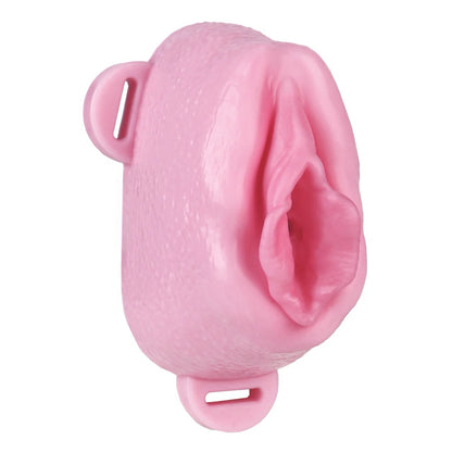 Pussy Shaped Silicone Vagina Chastity Cage Design 2