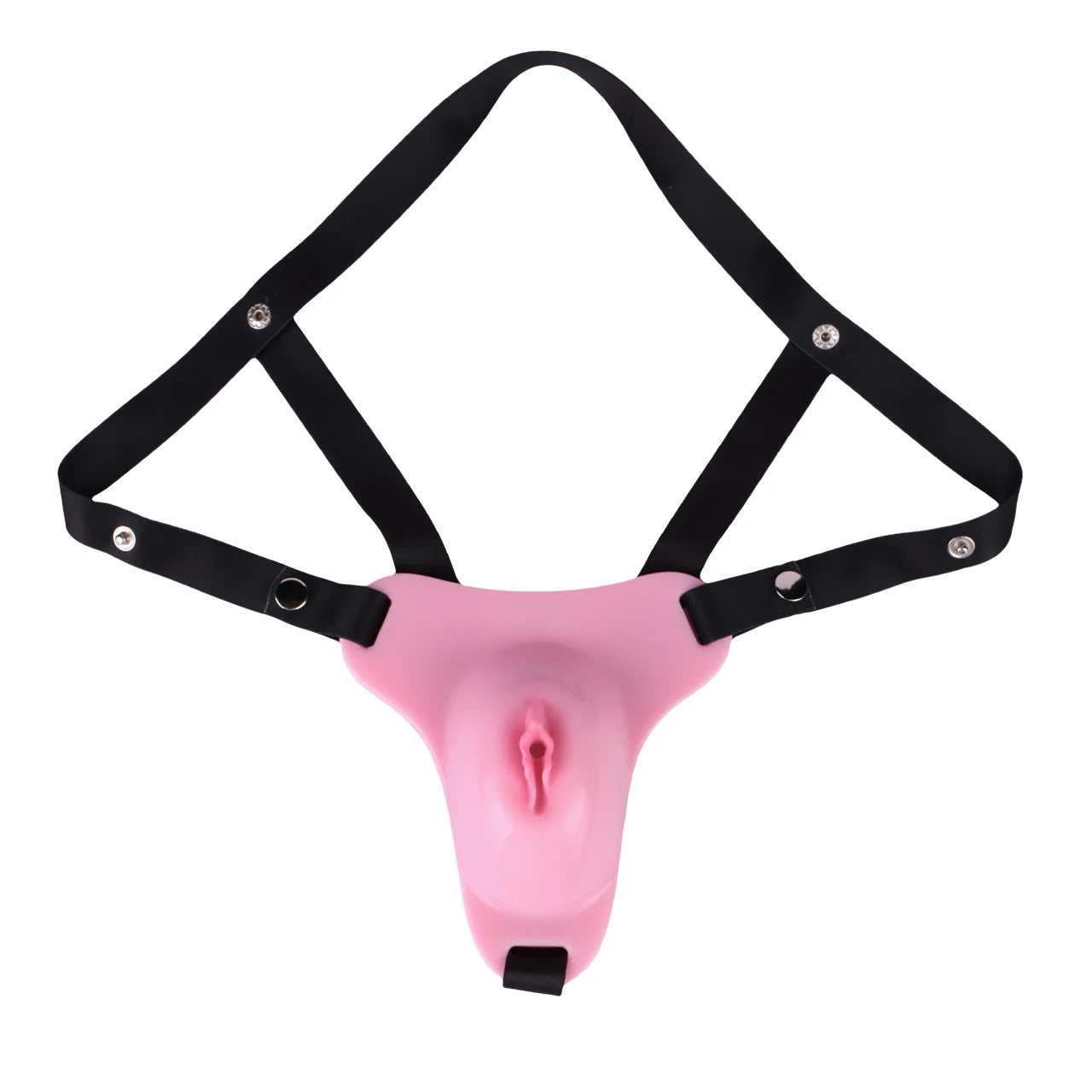 Pussy Shaped Silicone Vagina Chastity Cage Design 4