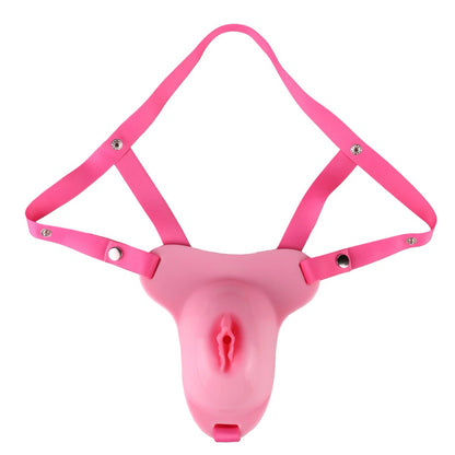 Pussy Shaped Silicone Vagina Chastity Cage Design 4