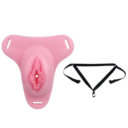 Pussy Shaped Silicone Vagina Chastity Cage Design 6