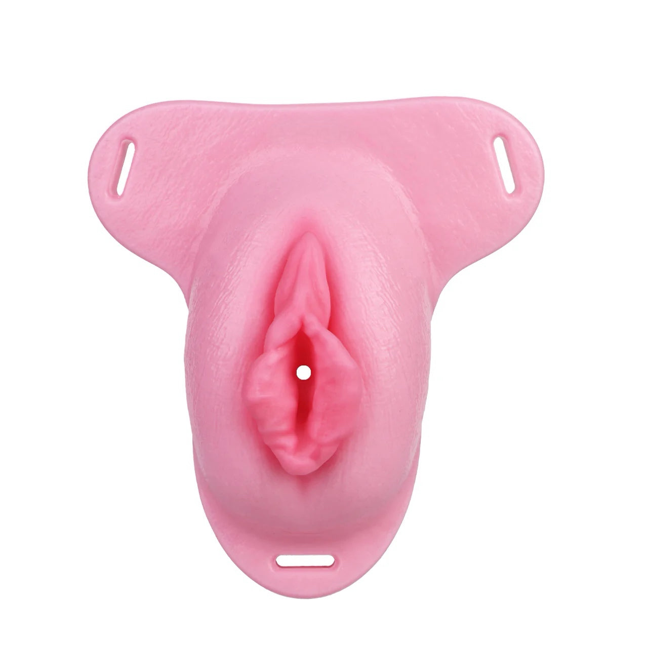 Pussy Shaped Silicone Vagina Chastity Cage Design 6
