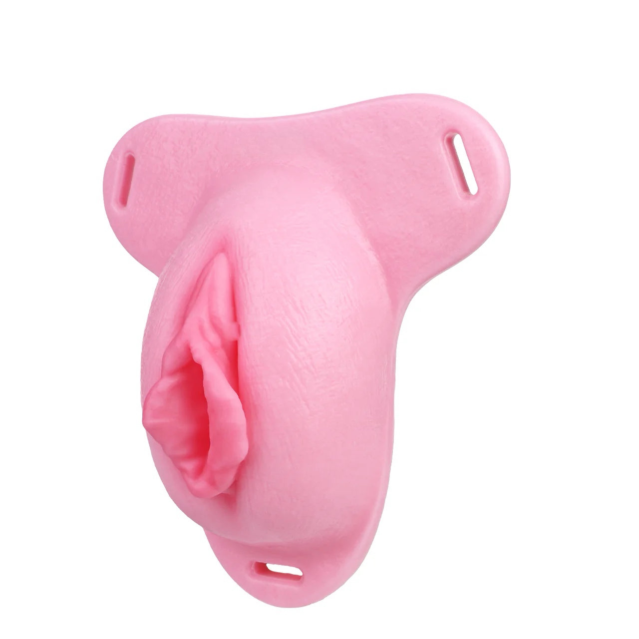 Pussy Shaped Silicone Vagina Chastity Cage Design 6