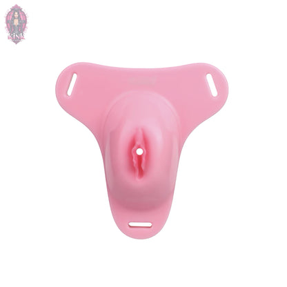 Pussy Shaped Silicone Vagina Chastity Cage Design 4