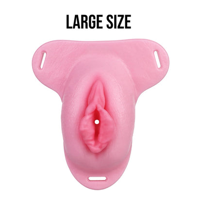 Pussy Shaped Silicone Vagina Chastity Cage Design 6