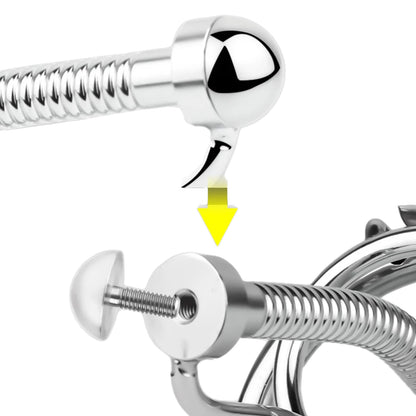 Stainless Steel Urethral Catheter Design Chastity Cage