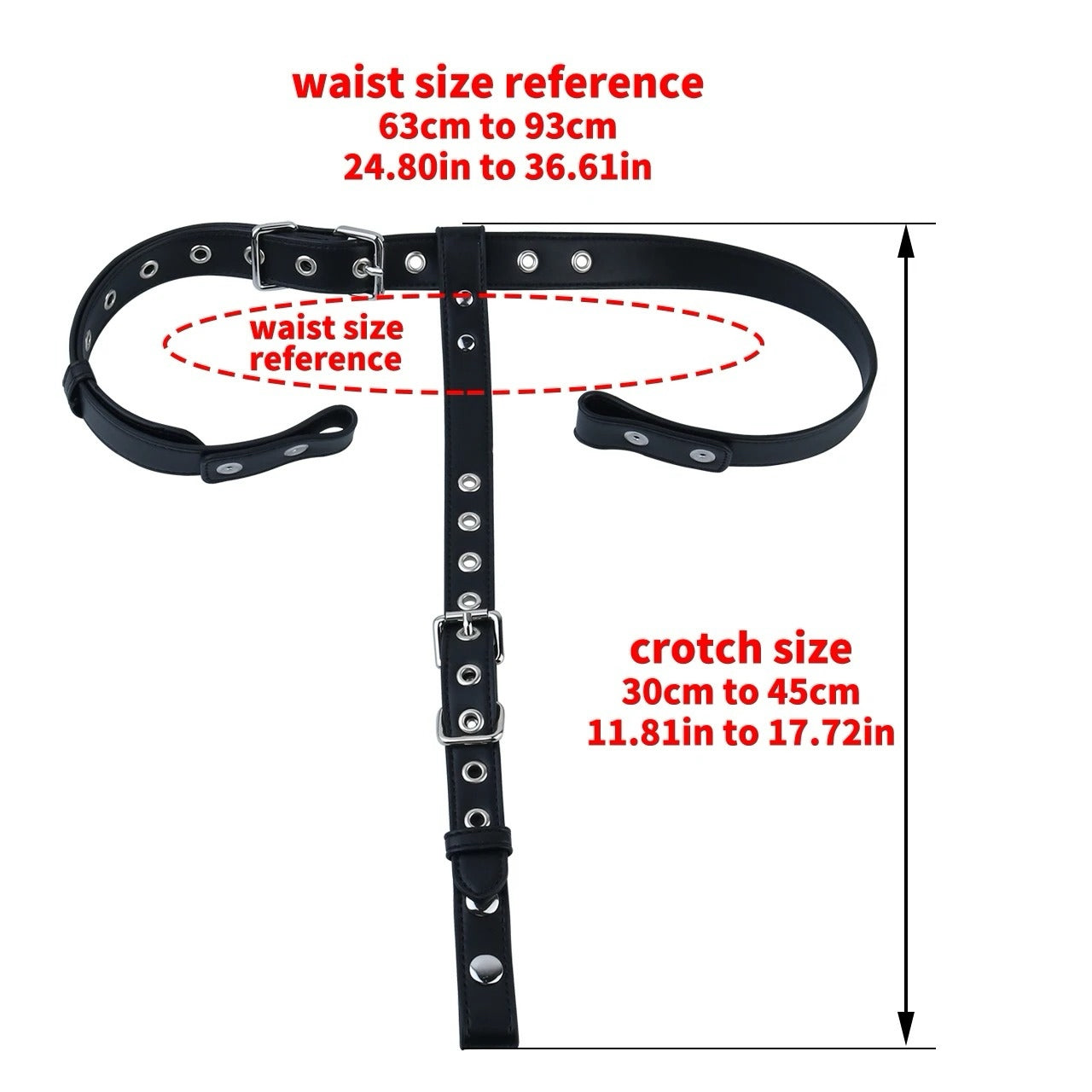 Luxury Stainless Steel Chastity Harness Belt