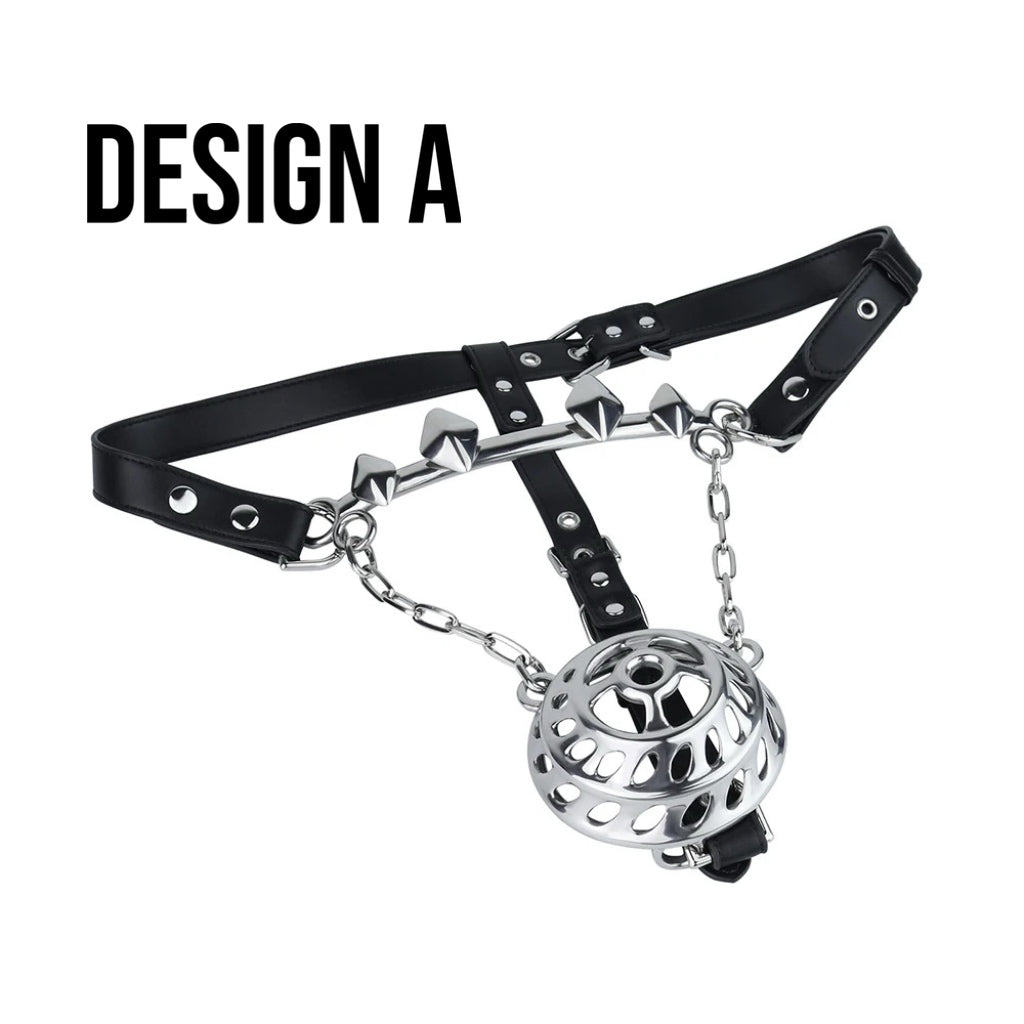 Luxury Stainless Steel Chastity Harness Belt
