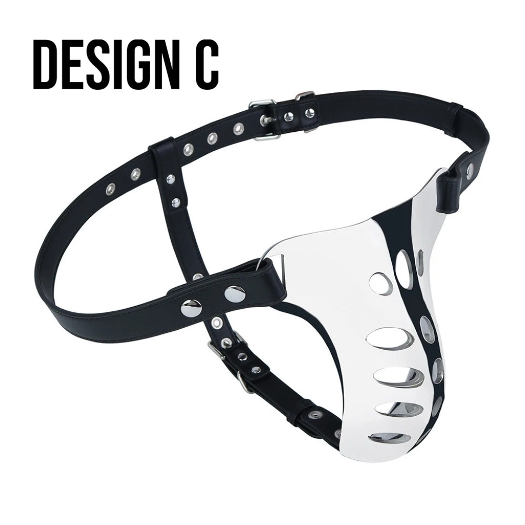 Luxury Stainless Steel Chastity Harness Belt