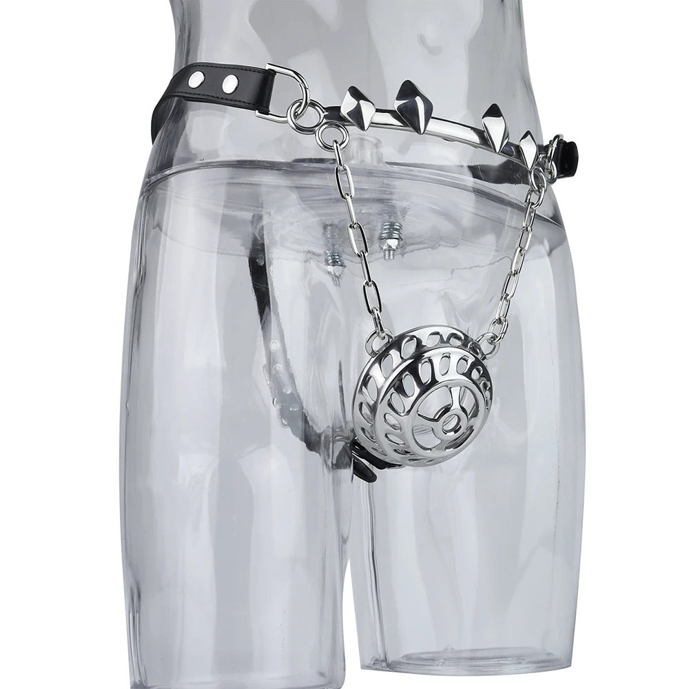 Luxury Stainless Steel Chastity Harness Belt