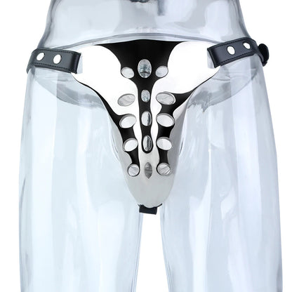 Luxury Stainless Steel Chastity Harness Belt