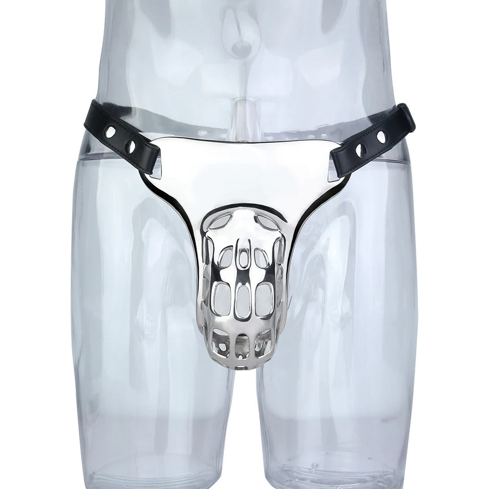 Luxury Stainless Steel Chastity Harness Belt